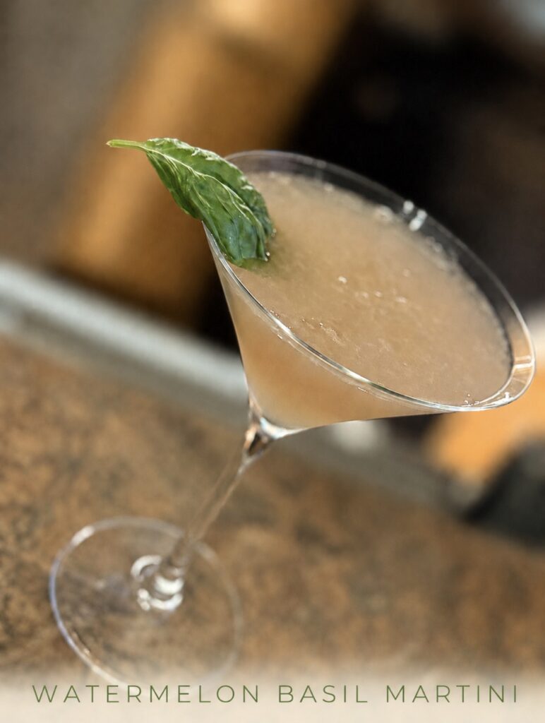 Watermelon Basil Martini
